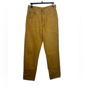 Vintage Y2K High Waist Straight Leg Armani Mustard Yellow Jeans Size 34